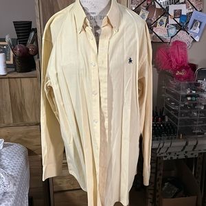 Ten West Apparel Yellow Oxford Button Down Shirt - XL